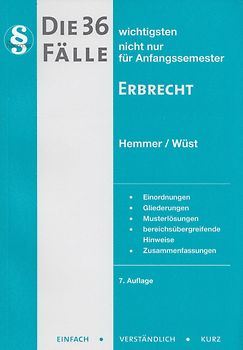 Die 36 wichtigsten Fälle - Erbrecht