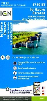 Havre Étretat PNR Boucle Seine Norman 1:25 000