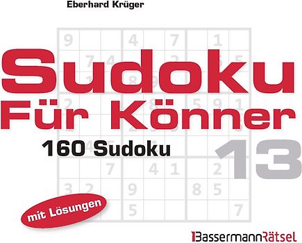 Sudoku für Könner 13 (5 Exemplare à 2,99 €)