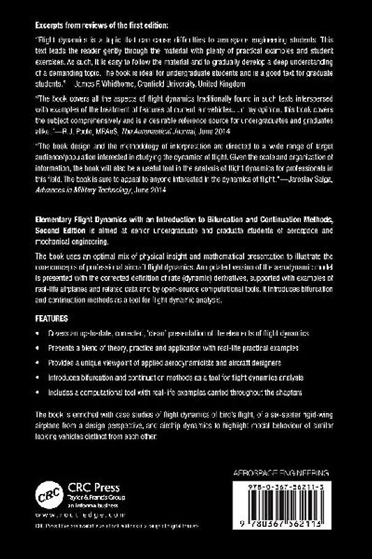 Elementary Flight Dynamics with an Introduction to Bifurcation and Continuation Methods