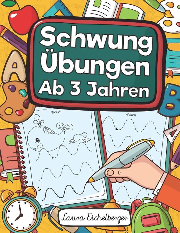 Schwungübungen Ab 3 Jahren: Übungsheft Mit Schwungübungen Zur Erhöhung Der Konzentration, Augen-Hand-Koordination Und Feinmotorik. Ideale Vorbereitung Für Den Kindergarten!