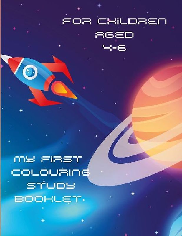 Educational Space Themed Colouring Book