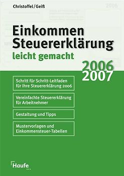 Einkommmenssteuererklärung 2006/2007