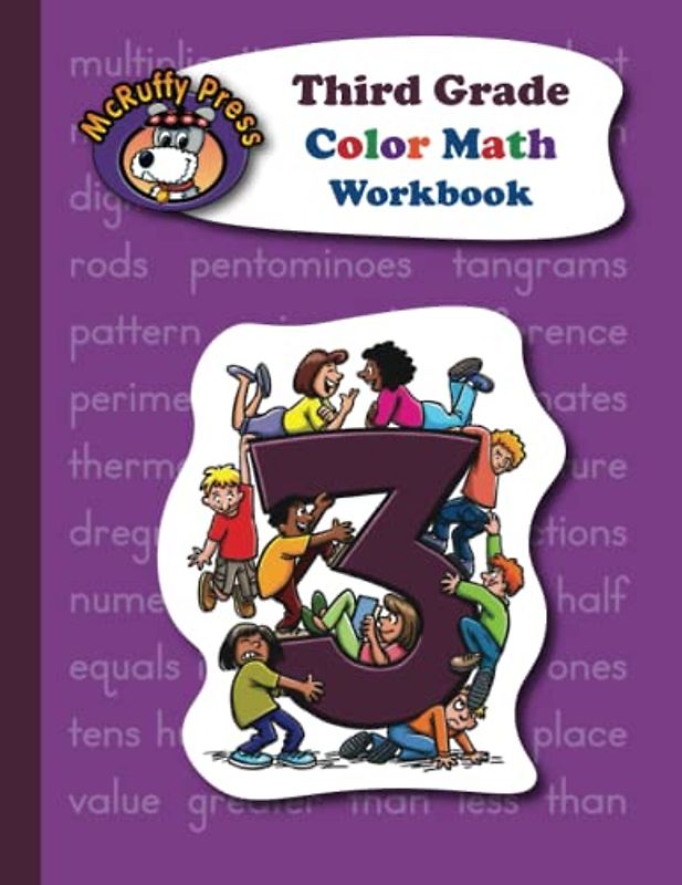 McRuffy Press Third Grade Color Math Workbook