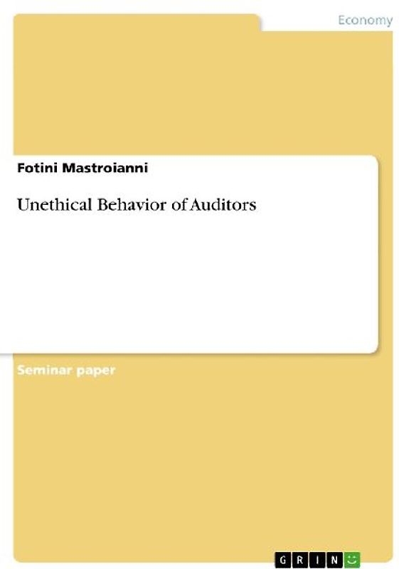 Unethical Behavior of Auditors
