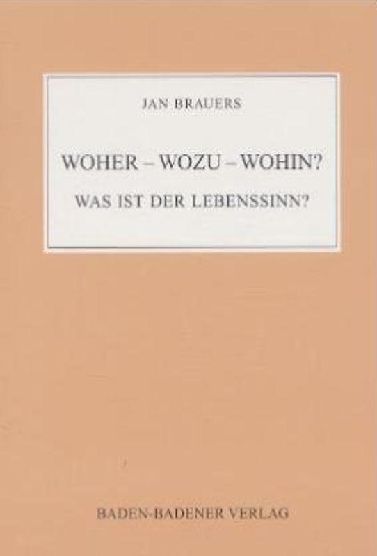 Einer weiss alles - Sie bald mehr. (V)Erkenne deinen Nächsten wie... / Woher - Wozu - Wohin?