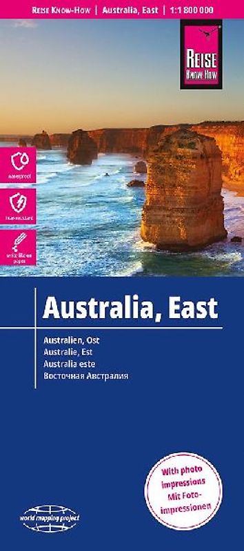 Reise Know-How Landkarte Australien, Ost / Australia, East (1:1.800.000)