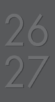 Charcoal 2-Year 2026-27 3.5 X 6.5 Monthly Pocket Planner