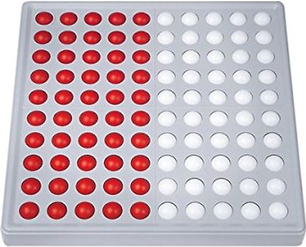 SCHUBI Abaco 100: Modell B 5/5 Kugeln (rot/weiß): Modell B 5/5 Kugeln (rot/weiss) (SCHUBI Abaco 100: Der Zähl- und Rechenrahmen für den Zahlenraum bis 100 mit dem genialen Dreh!)