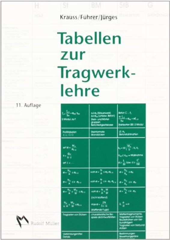 Tabellen zur Tragwerklehre