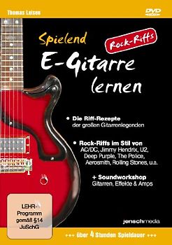 Spielend E-Gitarre Lernen - Rock Riffs DVD