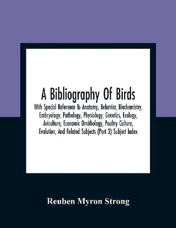 A Bibliography Of Birds