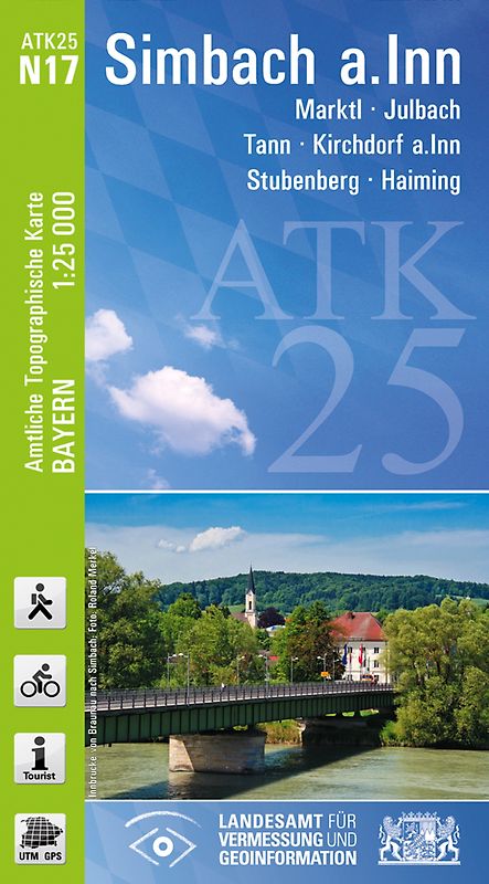 ATK25-N17 Simbach a.Inn (Amtliche Topographische Karte 1:25000)