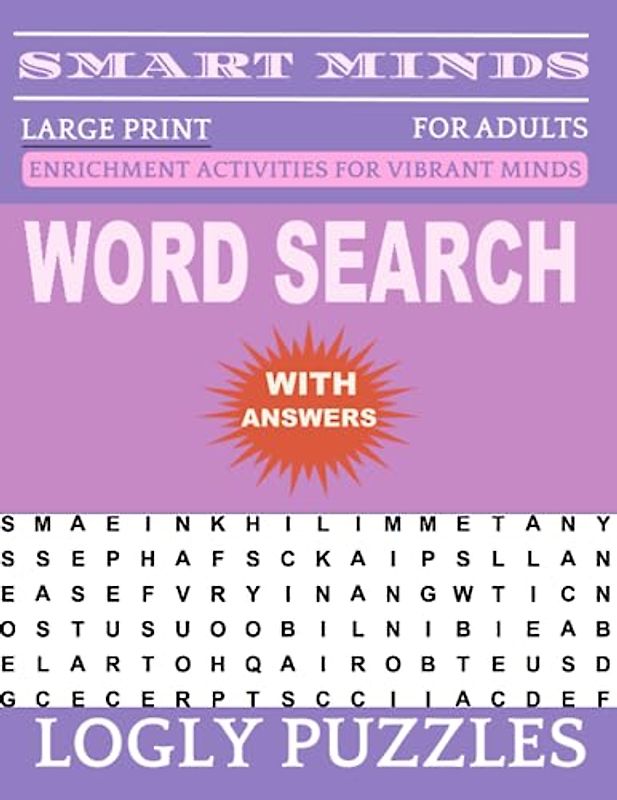 Word Search Book Large Print for Adults: 2400+ words New Fun and Relaxing Puzzles Book for Adults & Seniors with Answers Key