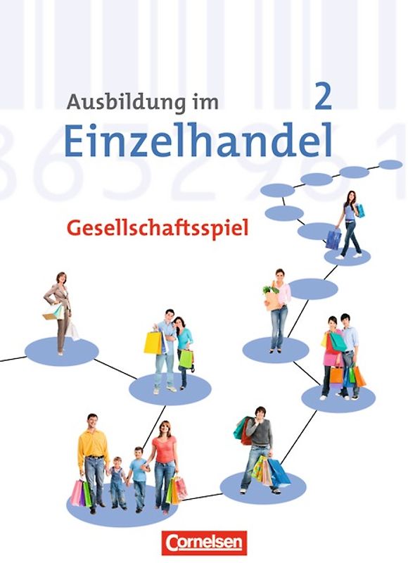 Ausbildung im Einzelhandel - Gesellschaftsspiele zu allen Ausgaben / 2. Ausbildungsjahr - Spielbrett, Spielkarten und Spielfiguren