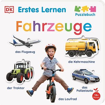 Erstes Lernen Puzzlebuch. Fahrzeuge