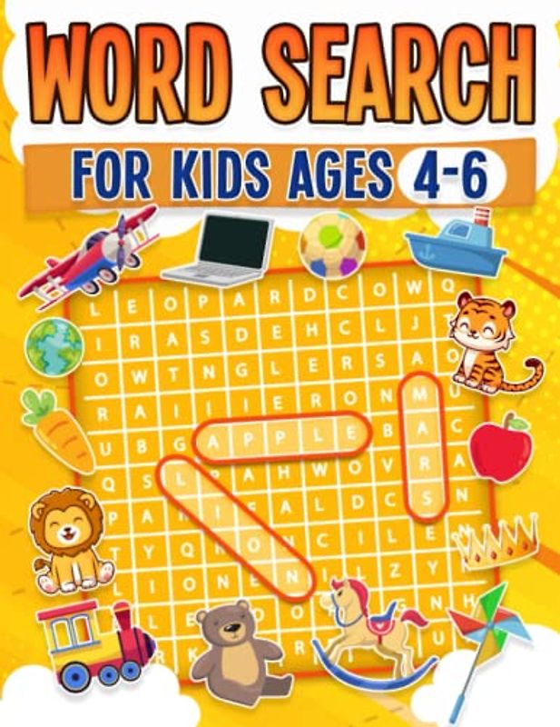 Word Search For Kids Ages 4-6 | 100 Fun Word Search Puzzles | Kids Activity Book | Large Print | Paperback: Search and Find to Improve Vocabulary | Word Search For Kids Ages 4-6 Years Old
