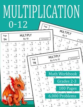 Multiplication: Math Workbook for Grades 2-3