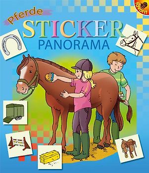 Pferde Sticker Panorama Buch