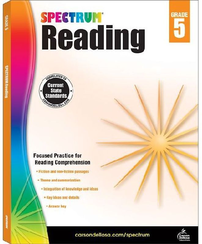 Spectrum Reading Workbook, Grade 5