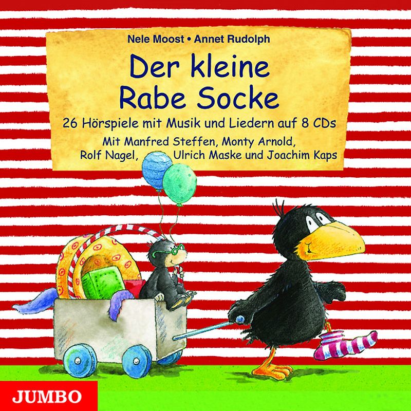 Der kleine Rabe Socke. 26 Hörspiele mit Musik und Liedern auf 8 CDs