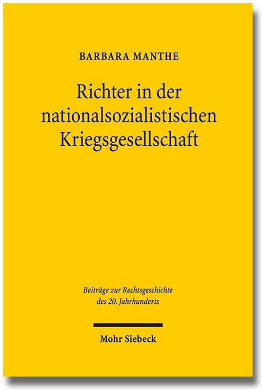Richter in der nationalsozialistischen Kriegsgesellschaft