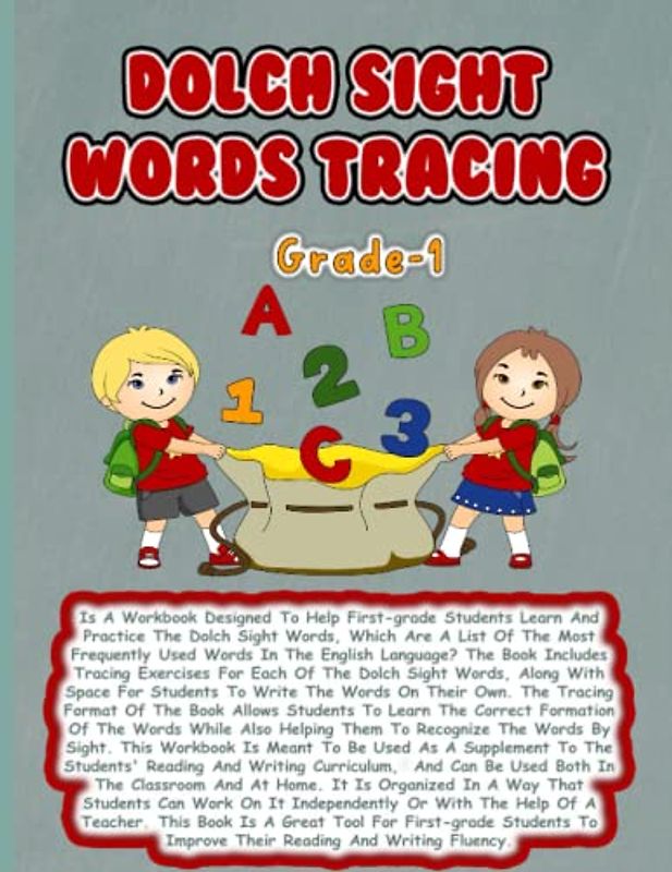 Dolch Sight Words Tracing: Mastering the Most Commonly Used Words in English: A Tracing Workbook for First Grade Students