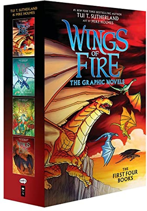 Wings of Fire 1-4: The Dragonet Prophecy / the Lost Heir / the Hidden Kingdom / the Dark Secret