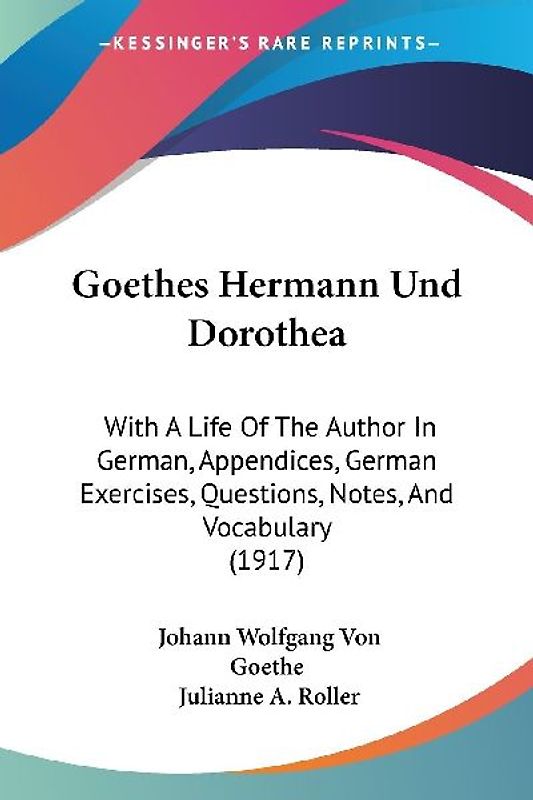 Goethes Hermann Und Dorothea