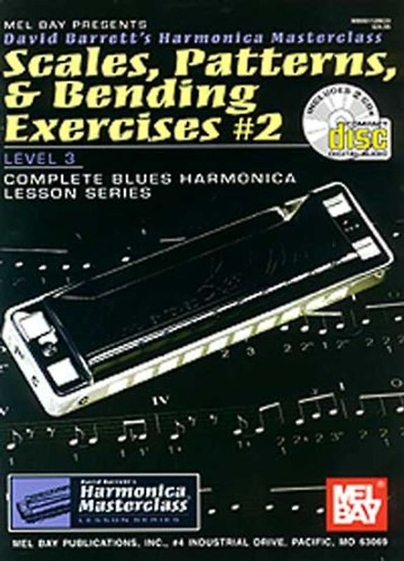 Scales, Patterns, & Bending Exercises #2: Level 3 [With 2 CDs] (David Barrett's Complete Harmonica Masterclass Lesson)