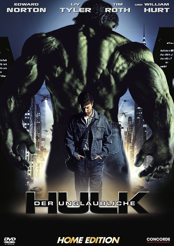 Der unglaubliche Hulk [Ungeschnittene US-Kinoversion] DVD