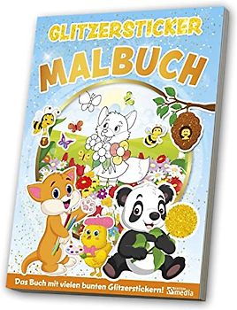 Glitzersticker XXL-Malbuch Lernspaß im Frühling