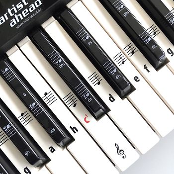 ARTIST AHEAD Noten Aufkleber für Klavier & Keyboard