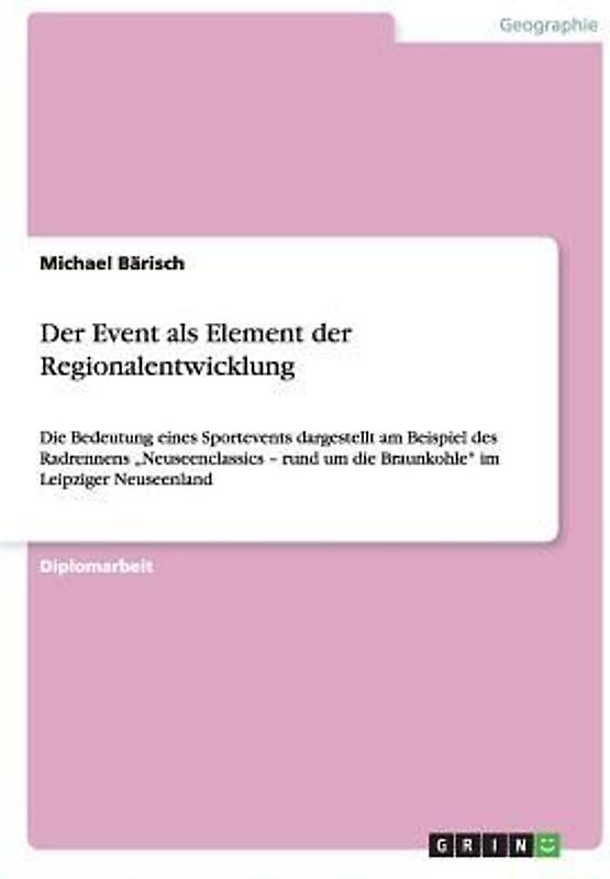 Der Event als Element der Regionalentwicklung