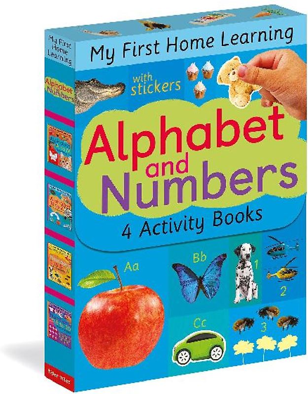 Alphabet and Numbers: 4 Activity Book Boxed Set with Stickers