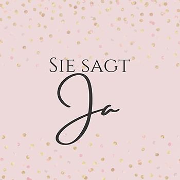 Sie sagt Ja JGA Gästebuch: JGA Erinnerungsalbum mit 50 Seiten für eure Glückwünsche, Fotos und vieles mehr | Gästebuch Jungesellinenabschied