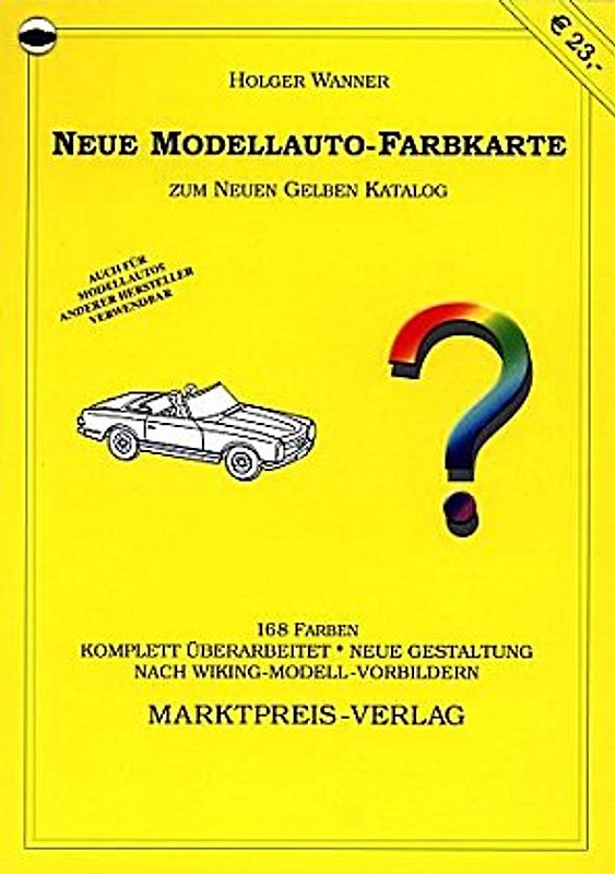 Neue Modellauto-Farbkarte