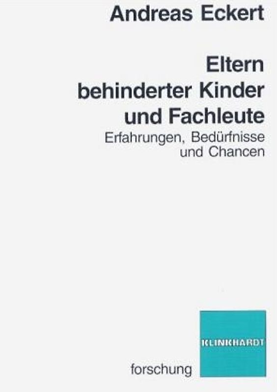 Eltern behinderter Kinder und Fachleute