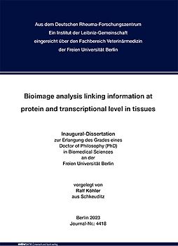 Bioimage analysis linking information at protein and transcriptional level in tissues