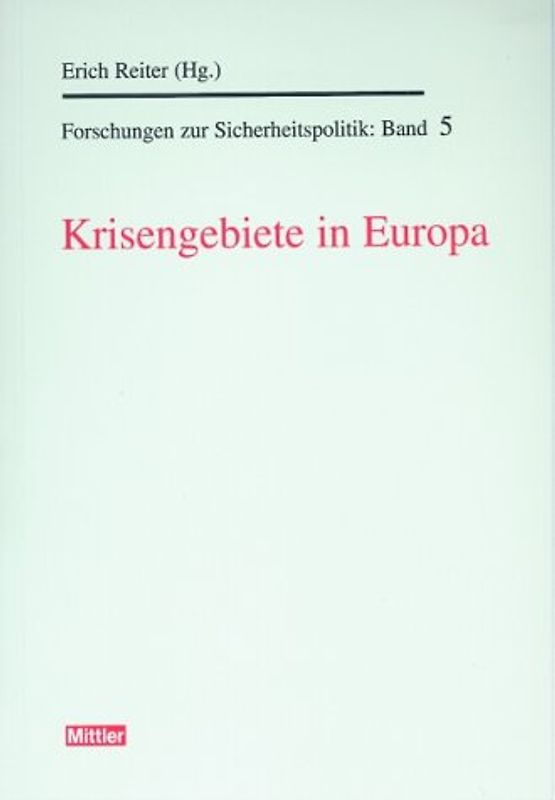 Krisengebiete in Europa