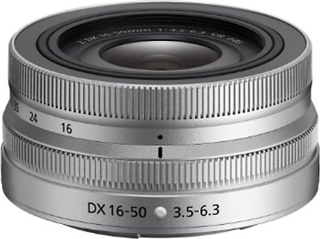 Nikon NIKKOR Z 16-50 mm F3.5-6.3 DX VR 46 mm Filtergewinde (Nikon Z Anschluss) silber