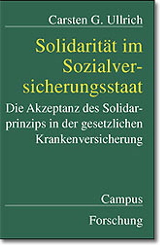 Solidarität im Sozialversicherungsstaat