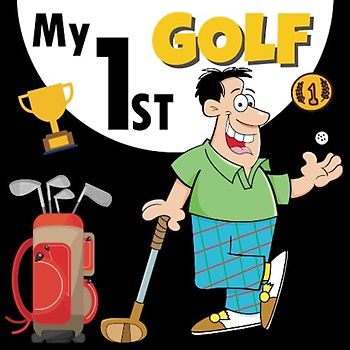 My 1ST Golf, High Contrast Baby Book: Black and White Pictures for 0-12 Months, Themed Images to Develop your Babies Eyesight, Makes a Great New Baby Gift