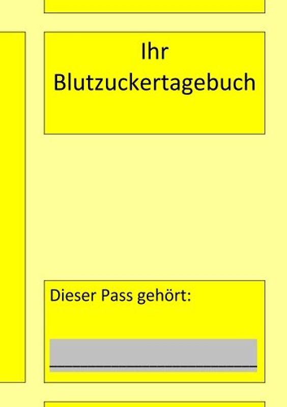 Ihr Blutzuckertagebuch