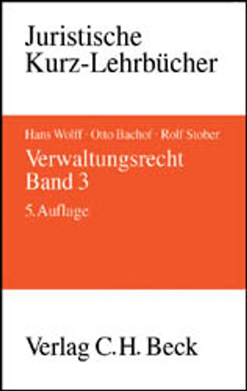 Verwaltungsrecht  Bd. 3