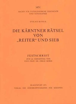 Die Kärntner Rätsel von "Reiter und Sieb