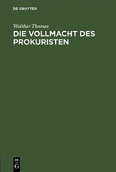Die Vollmacht des Prokuristen