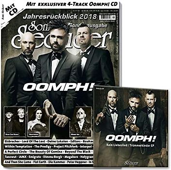 Sonic Seducer Jahresrückblick 2018 + 4-Track CD Kein Liebeslied / Trümmerkinder von Oomph!, Bands:Nightwish, Dead Can Dance, Mono Inc. u.v.a.: + exkl. 4-Track CD von Oomph!