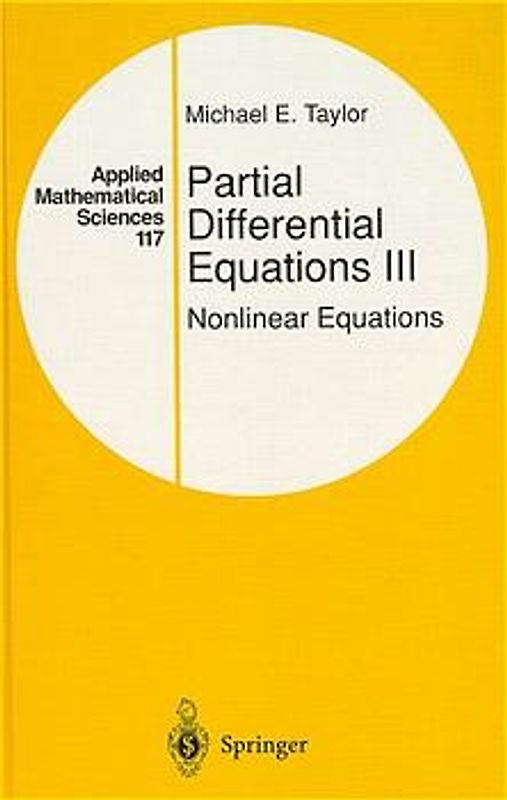 Partial Differential Equations III