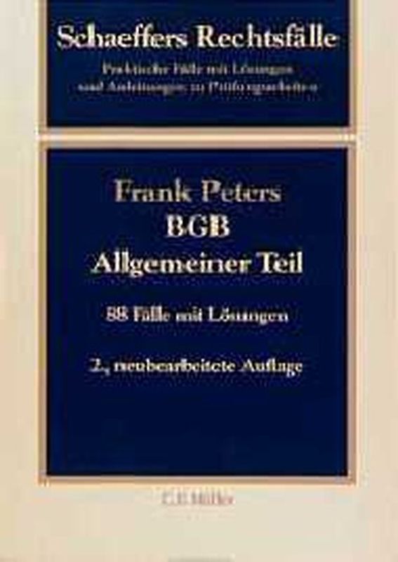 BGB Allgemeiner Teil